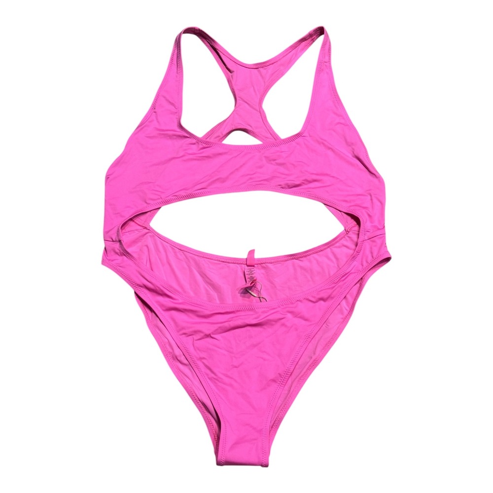 SKIMS Signature Swim Cut Out Monokini Taffy Pink 2X SW-MKN-0012 NWT - Picture 2 of 6